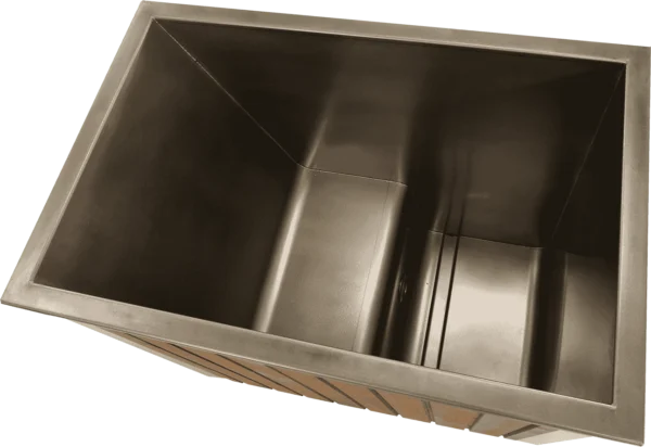 Cold Plunge from Tamed Ocean designed from stainless steel and sits one person