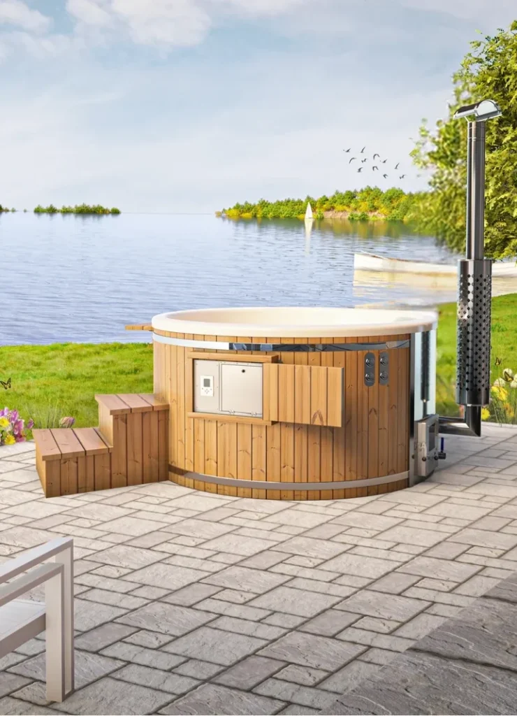 Smart Pellet Hot Tub from Tamed Ocean