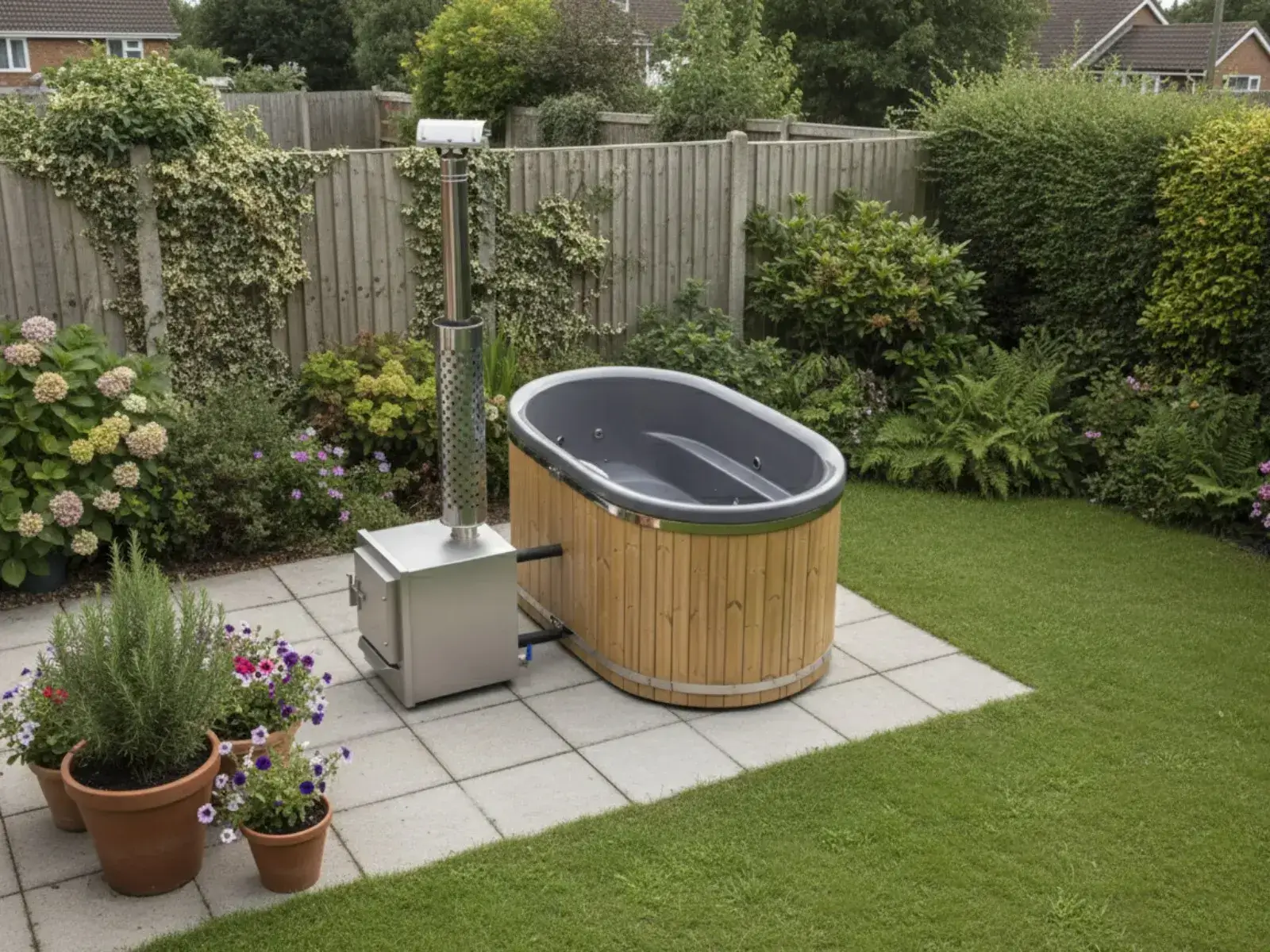 Ofuro 2 Person Wood Fired Hot Tubs - Tamed Ocean