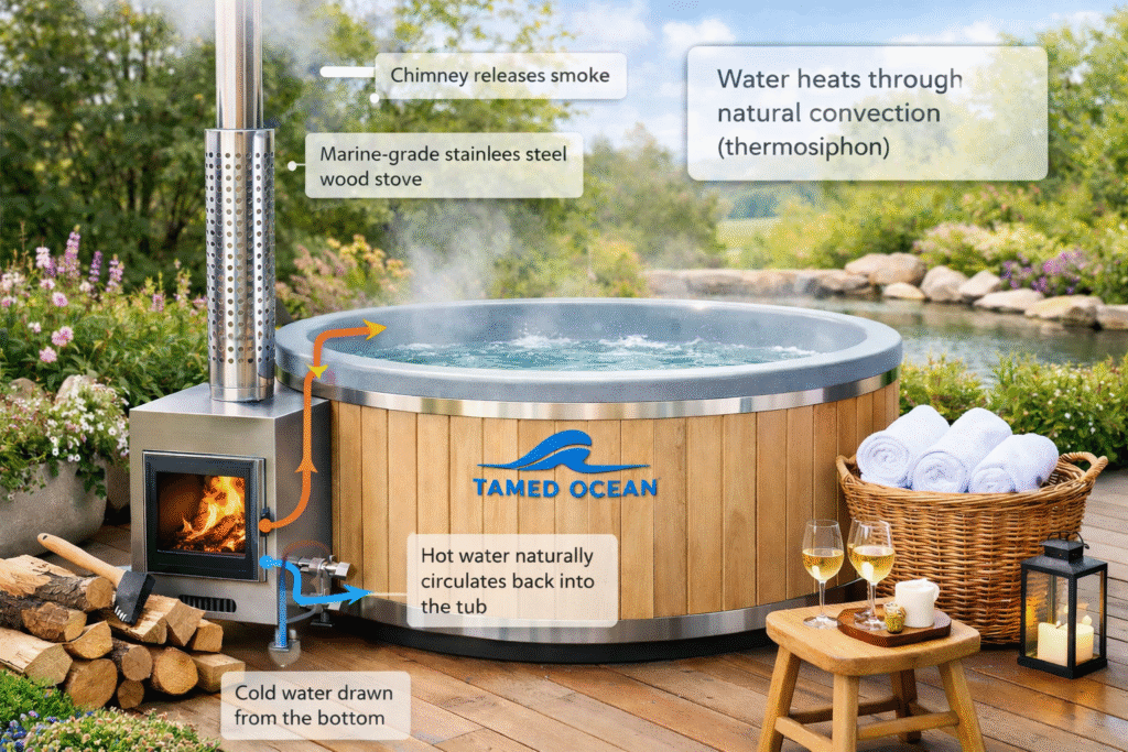 Wood Fired Hot Tubs Work