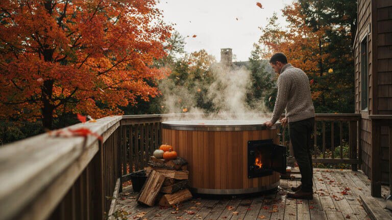 Why Autumn Is the Best Time to Buy a Wood Fired Hot Tub